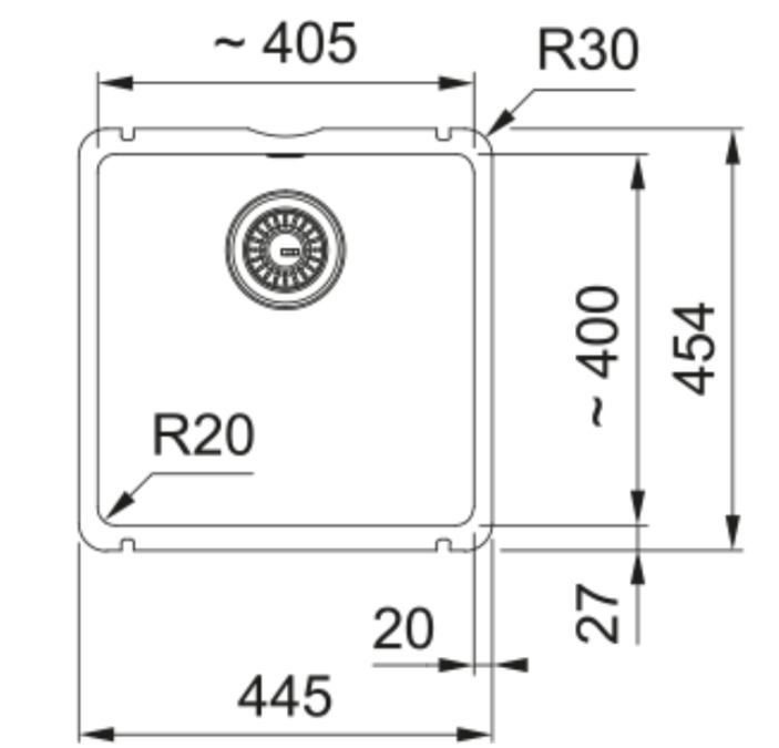 FRANKE  KXK 110-41 antracit ma 126.0735.182