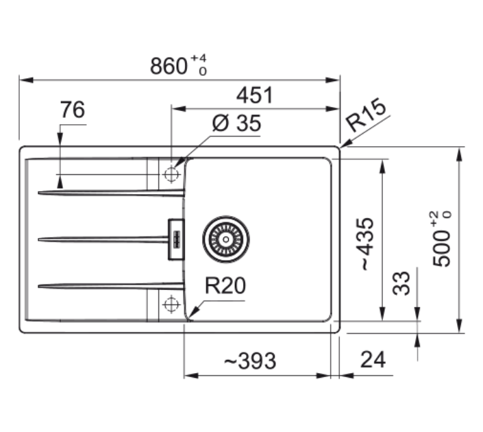 FRANKE CNG 611-86 slate grey 114.0715.513