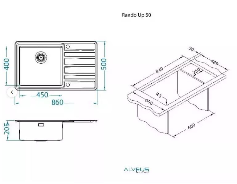 ALVEUS RANDO UP 50 DESNI 1136610