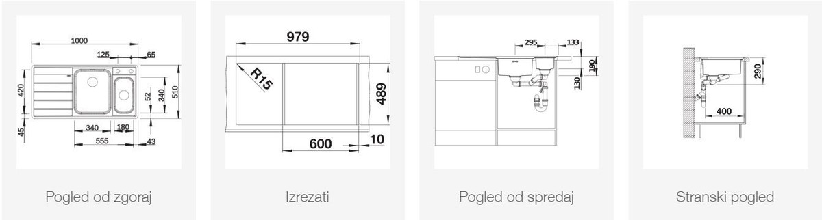 BLANCO AXIS III 6 S-IF, levi, svilnat lesk 522105