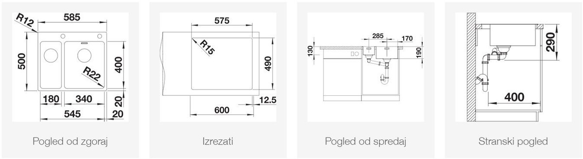 BLANCO ANDANO 340/180-IF/A, desni, svilnat lesk 525247