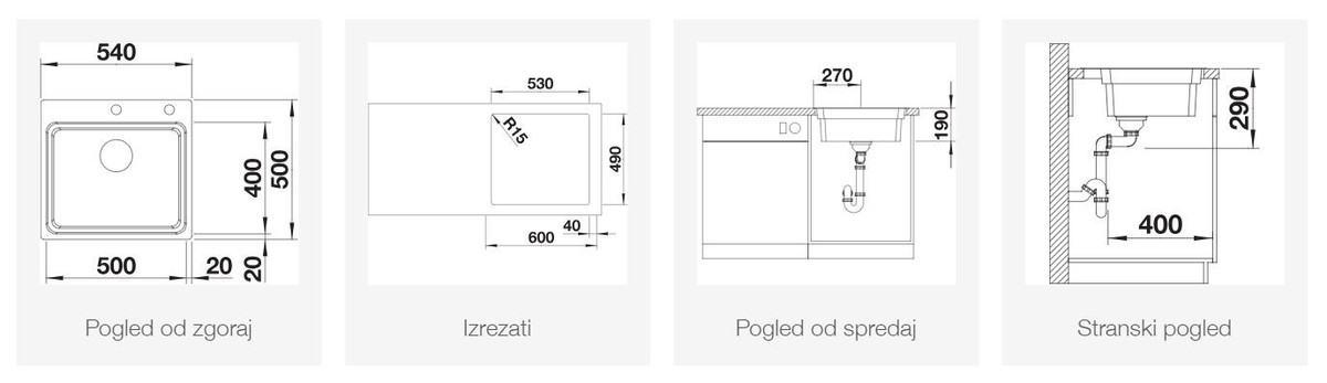 BLANCO ETAGON 500-IF, svilnat lesk 521840