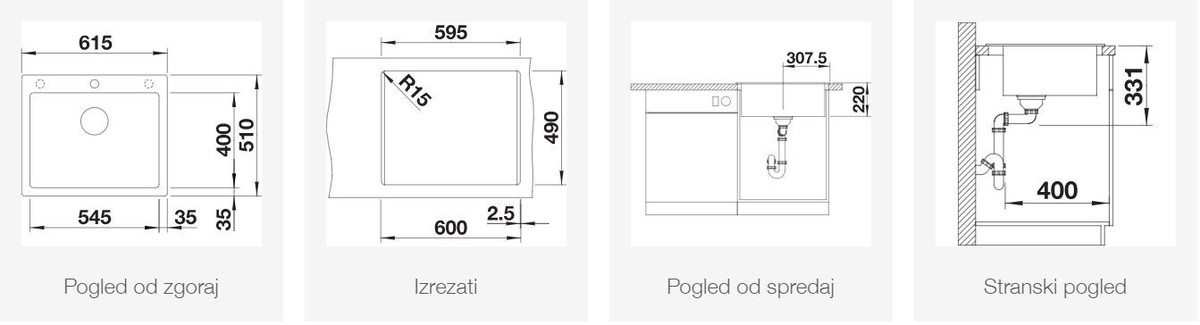 BLANCO PLEON 6, skalnato siva 523687
