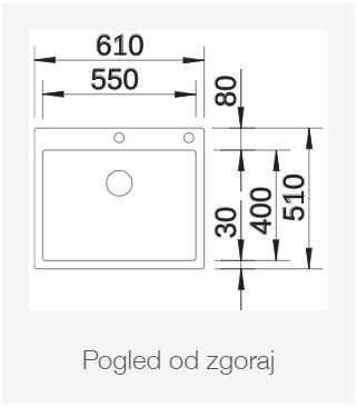 BLANCO CLARON 550 - IF/A, svilnat lesk 521639