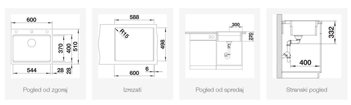 BLANCO ETAGON 6, soft bela 527077