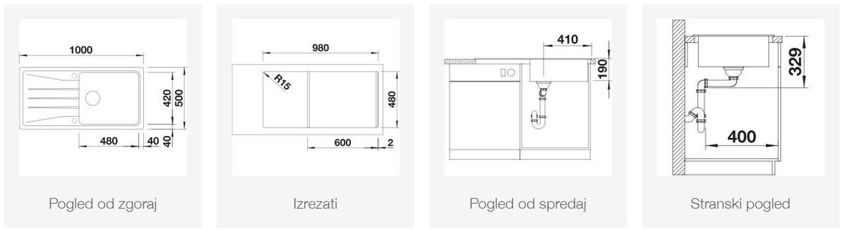 BLANCO SONA XL 6 S, obračljiv, soft bela 527158