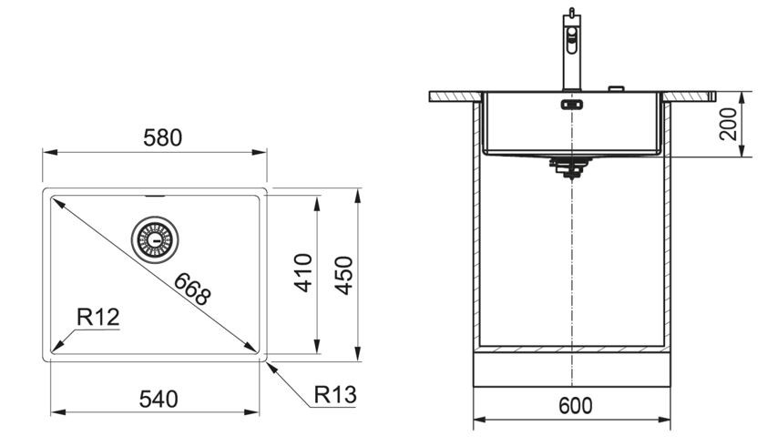 FRANKE BXX 210/110-54 127.0375.278