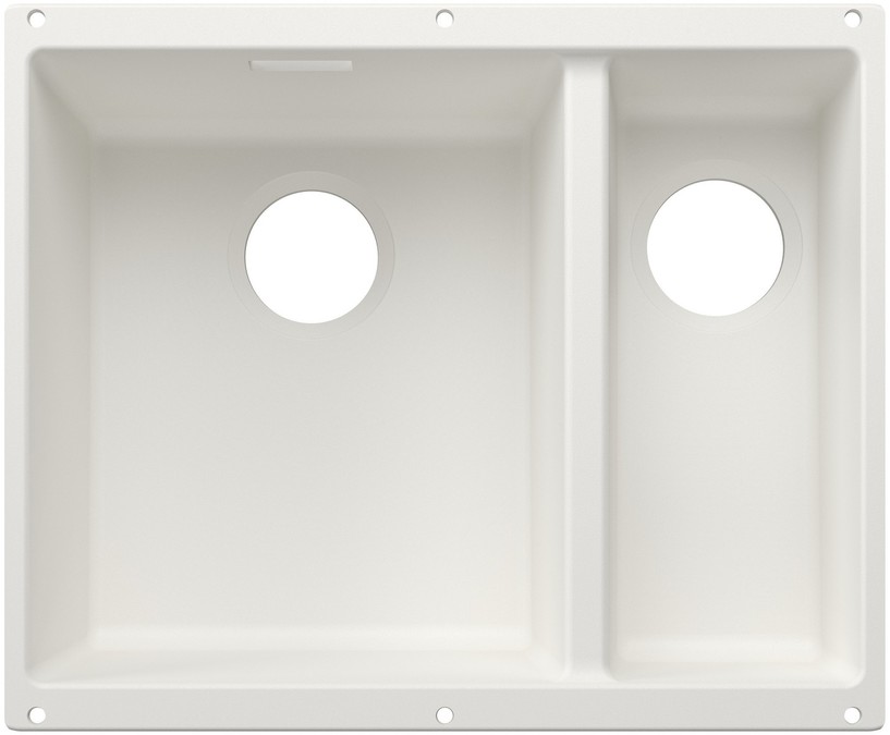 BLANCO SUBLINE 340/160-U brez odtoka, levi, bel  527823