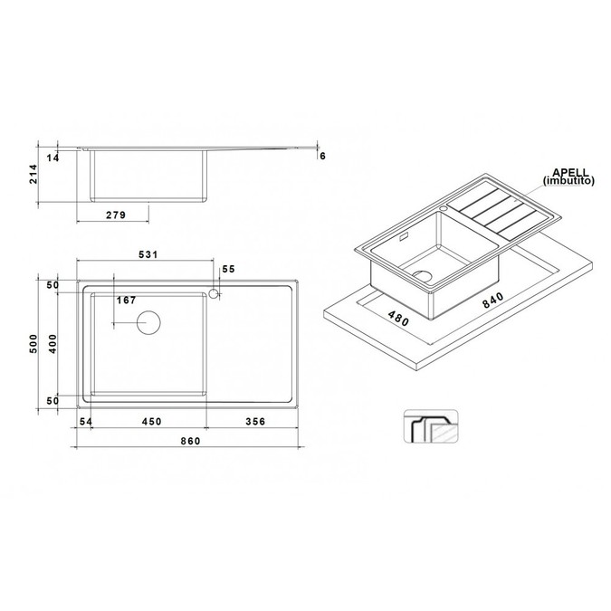 APELL LINEAR PLUS LNPG861ILBC