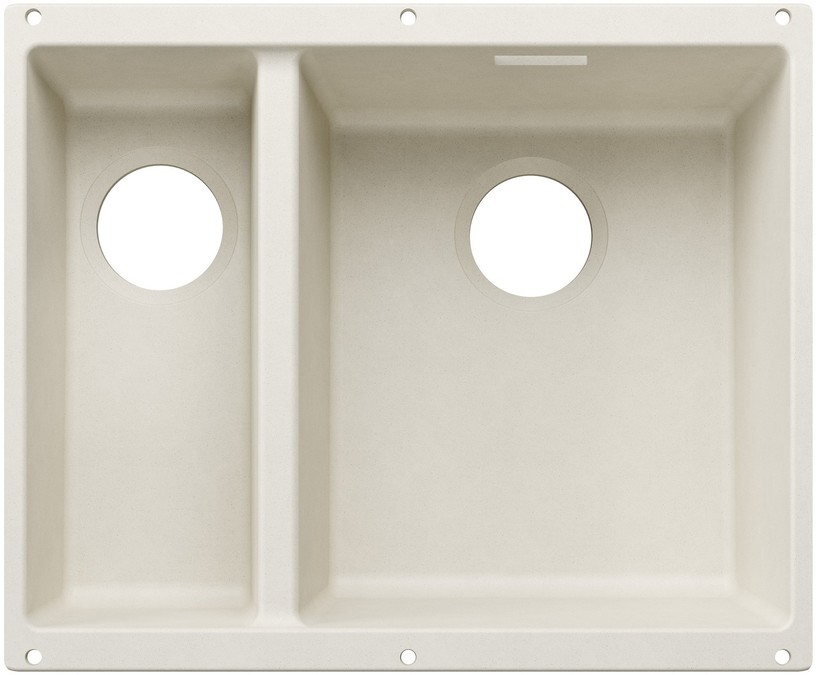 BLANCO SUBLINE 340/160-U brez odtoka, desni, soft bela 527812