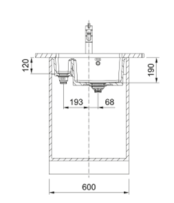 FRANKE  KXK 160 magnolia 126.0735.189