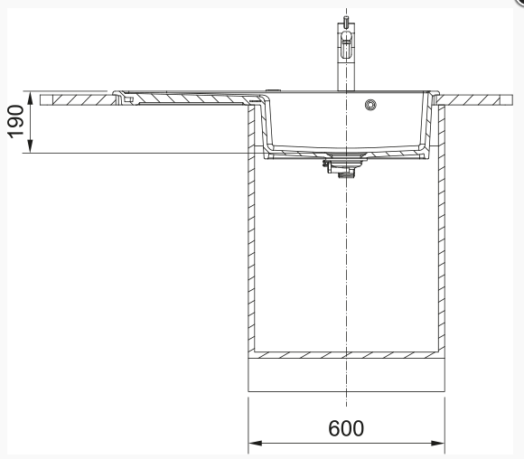 FRANKE  MYK 611-100 A onyx, posoda desno 124.0747.101