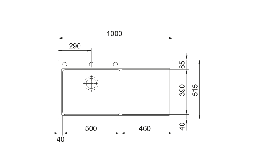 FRANKE MTG 611 slate grey levo 114.0723.964