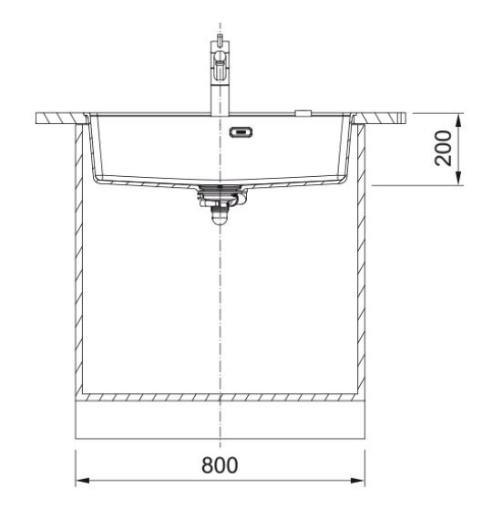 FRANKE MRG 110-72 TL, mat črna + črni pokrov 125.0683.242
