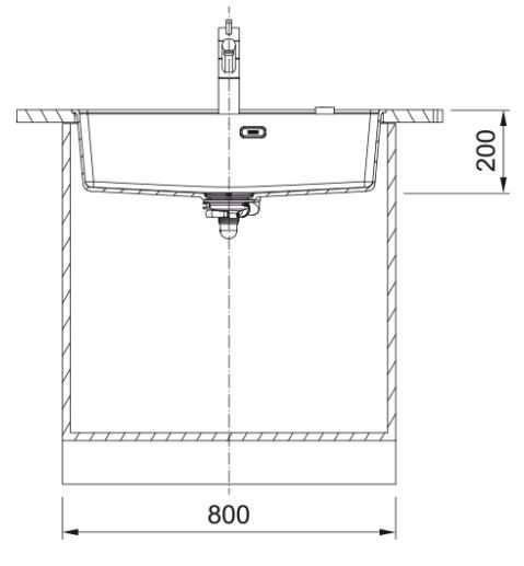 FRANKE MRG 110-72 TL, mat črna + črni pokrov 125.0683.241
