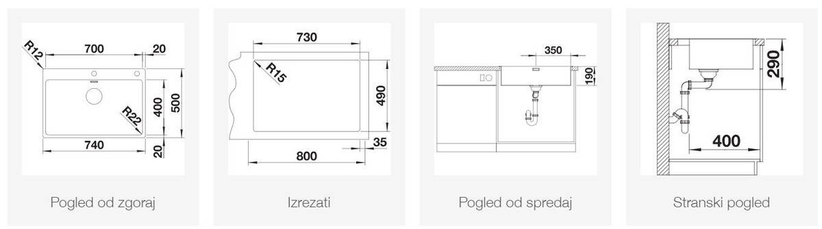 BLANCO ANDANO 700-IF/A, svilnat lesk 525246