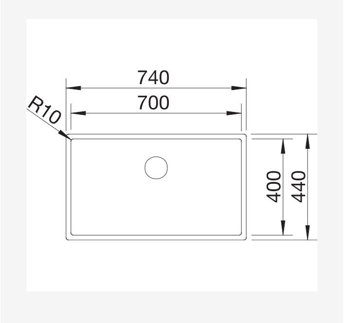 BLANCO CLARON 700-IF, Durinox 523391