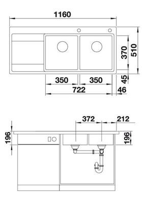 BLANCO DIVON II 8 S-IF, levi, svilnat lesk 521664