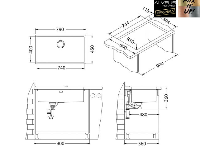 ALVEUS QUADRIX 60 MONARCH, enojno 1153743