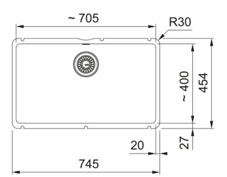FRANKE  KXK 110-71 antracit ma 126.0735.195