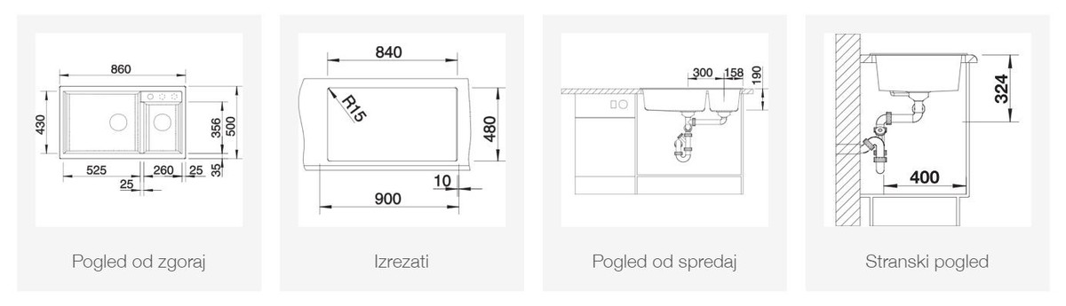 BLANCO METRA 9, levi, soft bela 527121