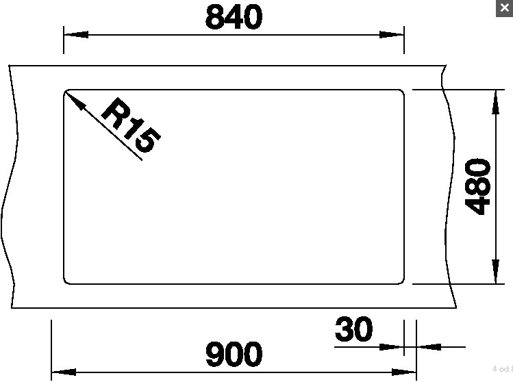 BLANCO  PLEON 9, skalnato siva 523058
