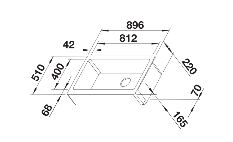 BLANCO  Akc.VINTERA XL 9-UF, bela, 526105