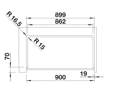 BLANCO  Akc.VINTERA XL 9-UF, kava, 526108