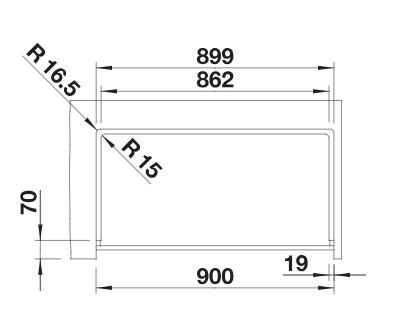 BLANCO  Akc.VINTERA XL 9-UF, soft bela, 526803