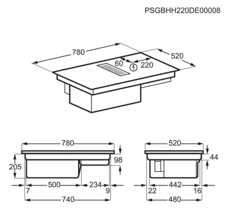 ELECTROLUX KCC83443