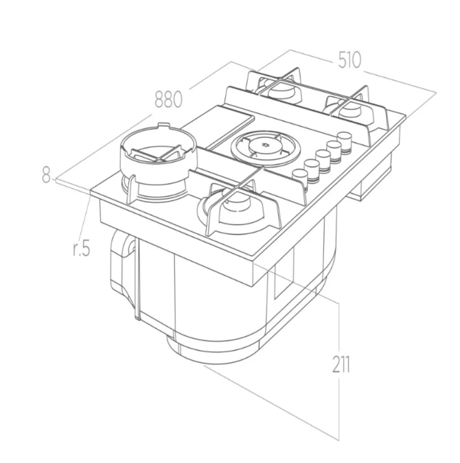 ELICA Akc.NIKOLATESLA FLAME EVO BL/A/88