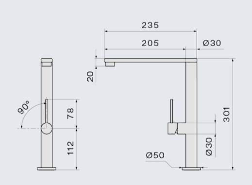 FALMEC Pure Steel Flat nerjaveče jeklo