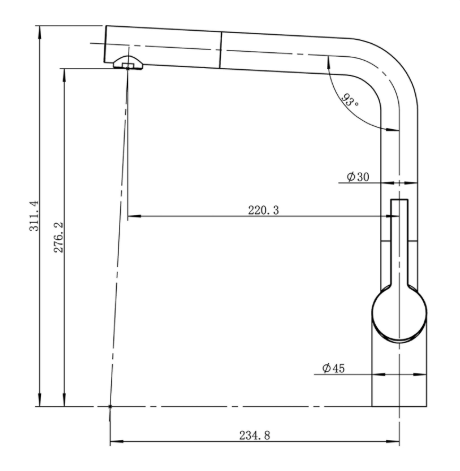 CARESSI CA1108IU Inox IZVLEČNA