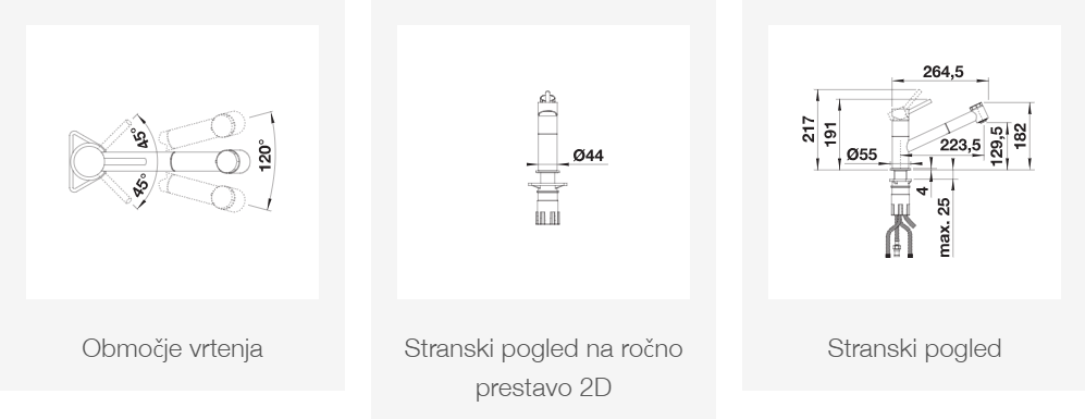 BLANCO KANO-S,VARIO, HD, krom, 527961