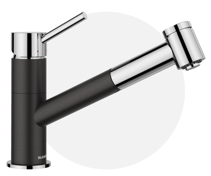 BLANCO KANO-S, HD,VARIO,an/krom, izgled Silgranit, 527962