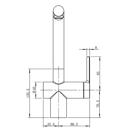 Caressi CA1108BK črna mat 113520774
