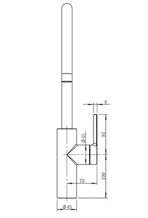 CARESSI CA1112BK  črna mat 113520783