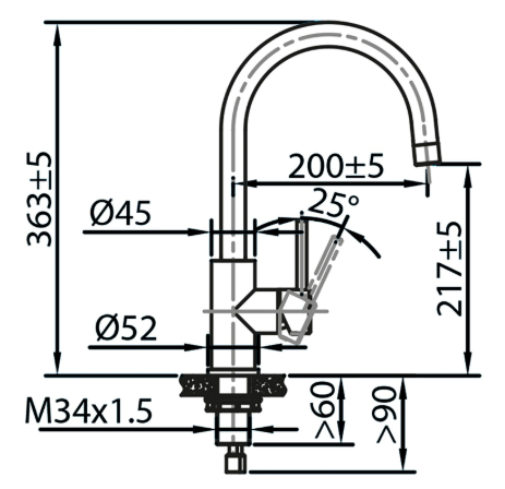 CARESSI CABL002 inox 113520618