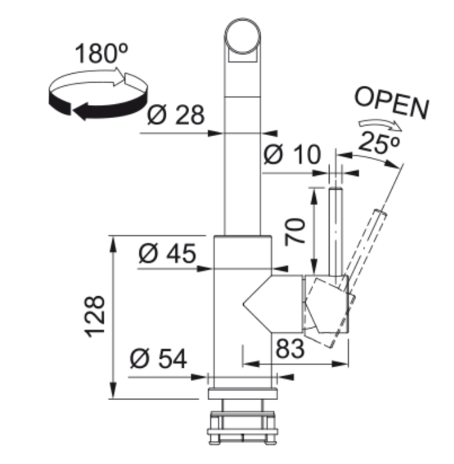 FRANKE Smart Glenda izvlečna inox 115.0706.986