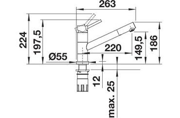 BLANCO KANO-F, ND, krom 527960