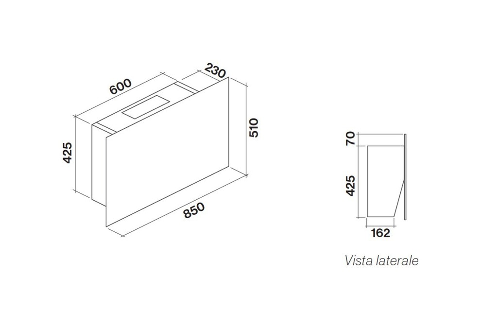 FALMEC COVER 85 STENSKA BLACK