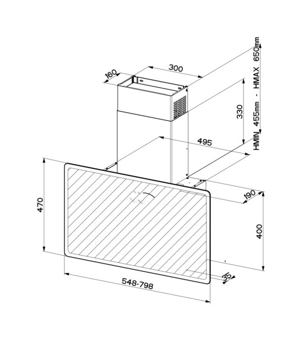 FABER V-AIR FLAT KL A80