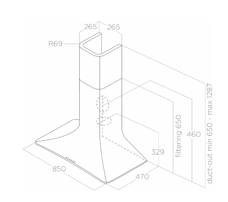 ELICA SWEET TAUPE/A/85 + CAM