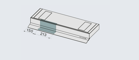 FALMEC SHELF BLACK 120 FILT. _