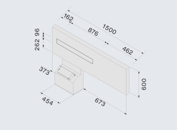 FALMEC AIR WALL - LEVI ELEMENT 150