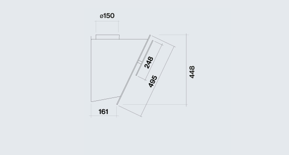 FALMEC VERSO EASY BLACK 55 _