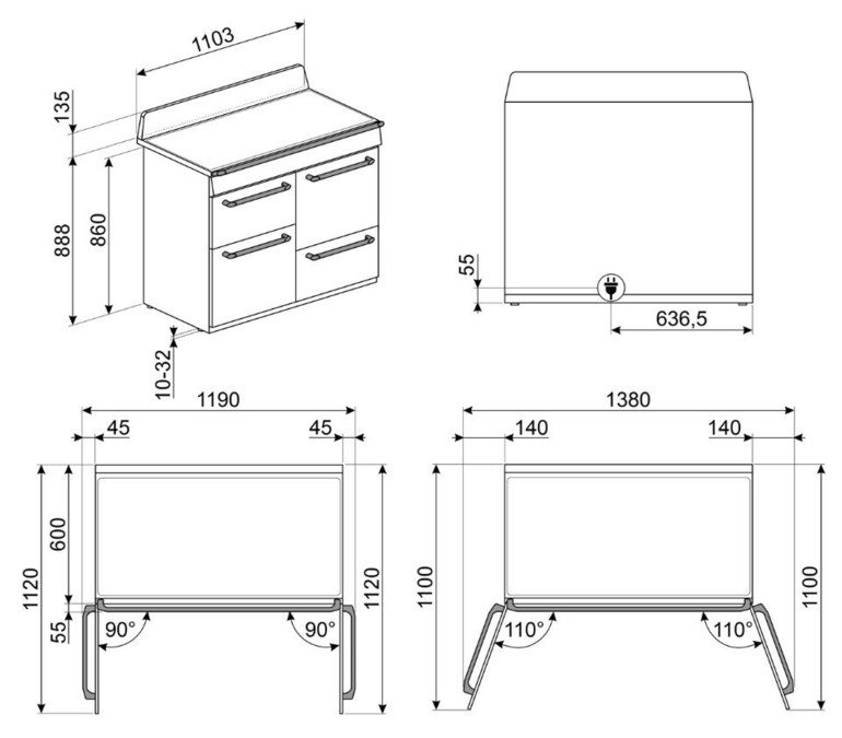 SMEG TR4110IBL2