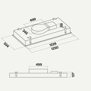 FALMEC SKEMA 120 E.P. WHITE