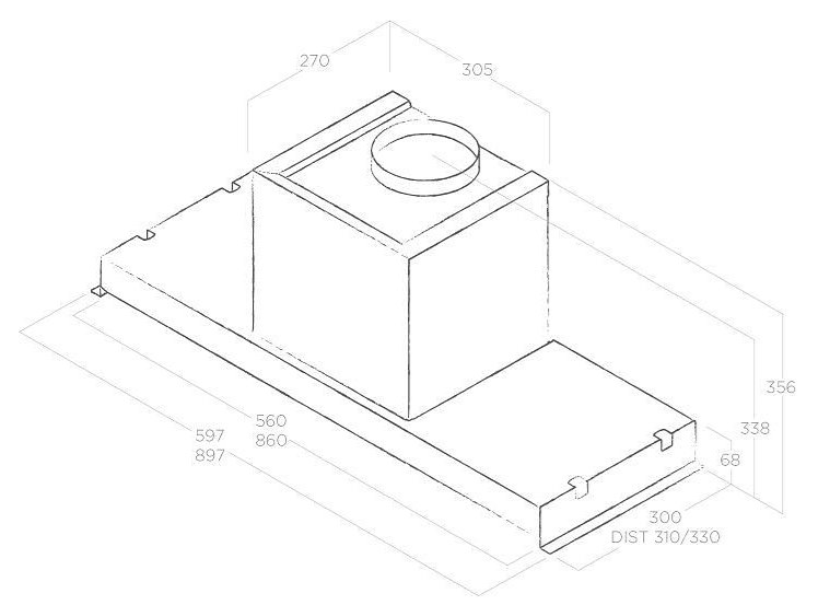 ELICA GLASS OUT IX/A/60