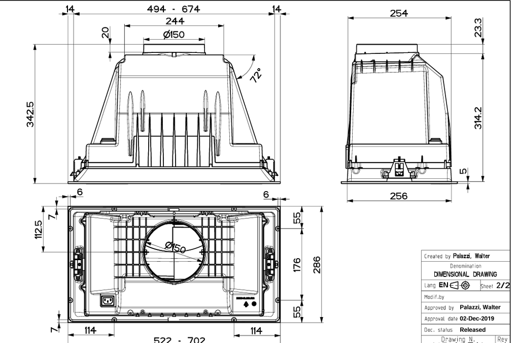 FABER INKA LUX SMART EV8 LED BK A70